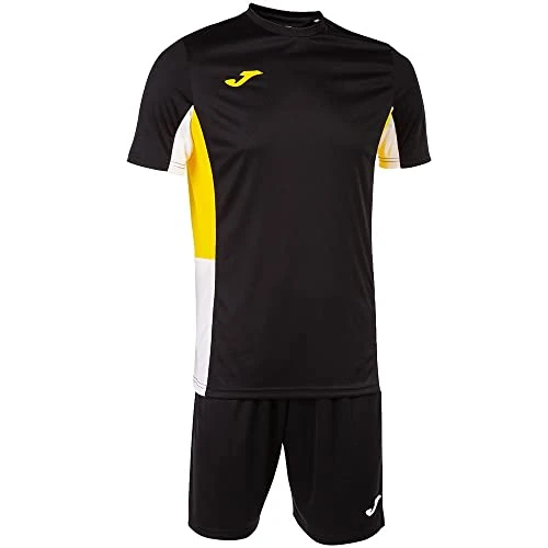 Joma Set uomo Danubio II nero giallo bianco
