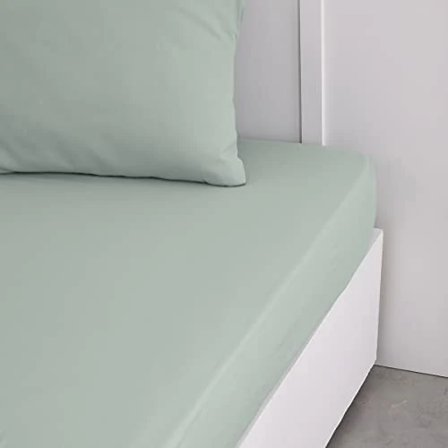 Limited-time offer: TODAY Essential Fitted Sheet, 160 x 200 cm, Double, 100% Cotton, Plain from 10.00 GBP to 9.73 GBP (save 3%)
