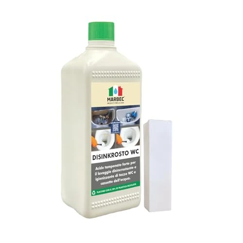 MARBEC Odkamieniacz WC 1 LT Silny odkamieniacz do toalety, eliminuje osadzanie kamienia i rdzy. Idealny do WC, skrzynek i urządzeń sanitarnych, zapewnia głębokie i skuteczne czyszczenie
