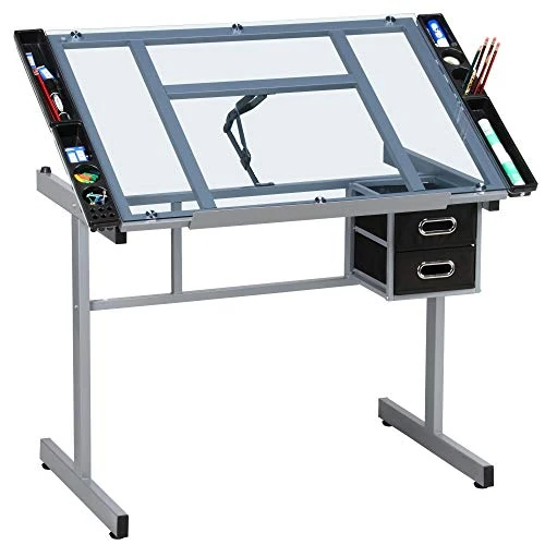 Oferta limitada: Yaheetech Mesa de Dibujo Inclinable y Mesa de Pintura Multifuncional de 107.99 € a 92.33 € (ahorro 15%)
