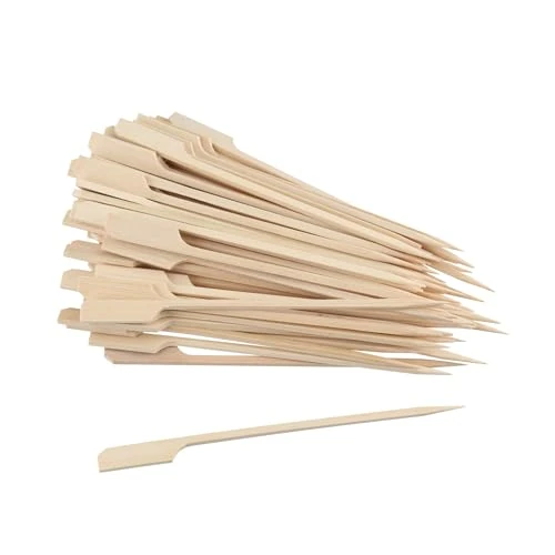 Tijdelijke aanbieding: Fackelmann Fingerfood-Sticks, 50 Stück, FSC™-gecertificeerde bamboe, Roestvrij staal 18/10 Klinge, ABS Griff, 13 X 75 X 210 mm, Grau-Rot Überzug, Sichtverpackung, Hängbar van 4.99 € naar 4.99 € (0.00% korting)