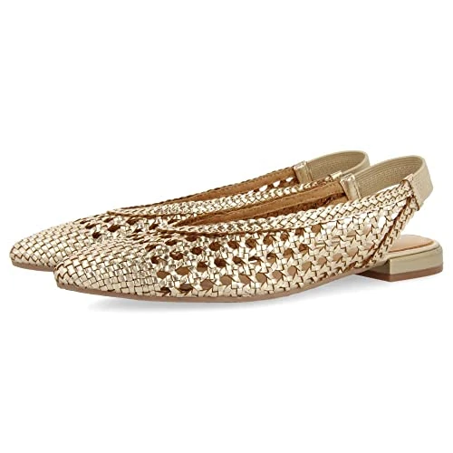 Oferta limitada: GIOSEPPO Bailarinas Trenzadas de Piel en Color Dorado para Mujer Guatavita de 74.95 € a 54.95 € (ahorro 27%)