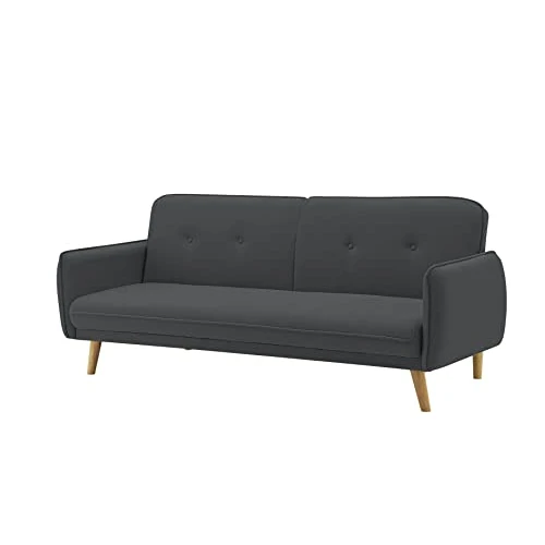 Begrenztes Angebot: AVANTI TRENDSTORE Pedros Schlafsofa für Doppelbett mit verstellbarer Rückenlehne, Sofa mit Schlaffunktion, Anthrazit, Maße: LAP 174 x 80 x 85 cm von 179.99 EUR auf 161.99 EUR (Rabatt 10%)