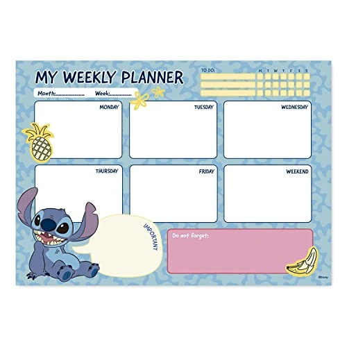 Limited-time offer: Grupo Erik Disney Stitch Tropical Weekly Planner A4 | Desk Calendar | Family Calendar | 54 Tear Off Pages | Organiser Planner | Weekly Planner Pad Tear Off | Stitch Disney Gifts | Stitch Gifts from 7.90 £ to 7.90 £ (save 0.00%)