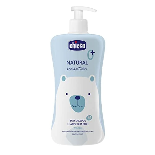 Offerta a tempo: CHICCO Shampoo Senza Lacrime Natural Sensation, con Aloe e Olio di Mandorle Dolci, per la Pelle Sensibile del Bambino, Delicato, Formato da 500 ml - 56% da 10.99 € a 4.83 €