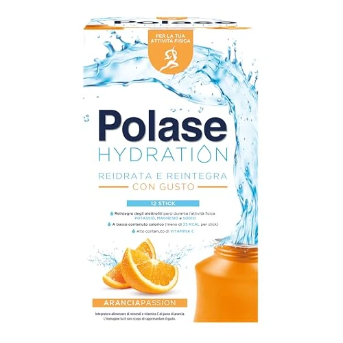 Offerta a tempo: Polase Hydration Arancia, Integratore Sali Minerali, 12 sticks - 35% da 14.99 € a 9.80 €
