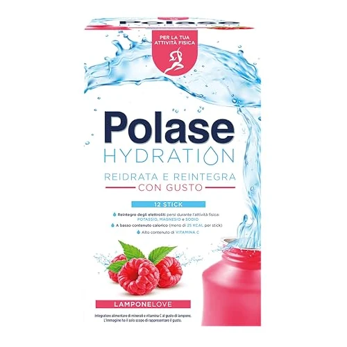 Offerta a tempo: Polase Hydration Lampone, Integratore Sali Minerali, 12 Sticks - 35% da 14.99 € a 9.80 €