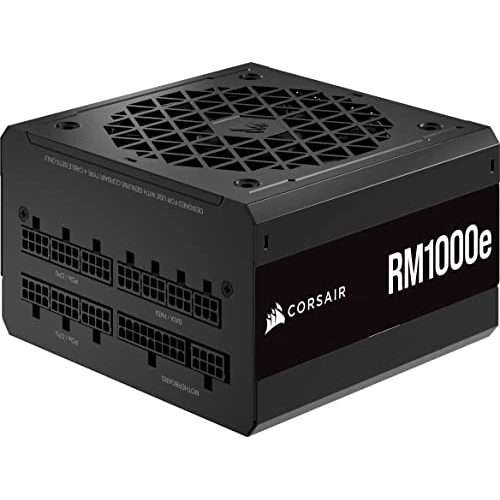 Oferta limitada: Corsair RM1000e (2023) Fuente de Alimentación ATX Totalmente Modular de Bajo Ruido - Compatible con ATX 3.0 y PCIe 5.0 - Eficiencia 80 Plus Gold - Soporte para Modo de Espera Moderno - Negro de 199.90 € a 126.18 € (ahorro 37%)
