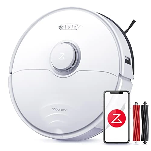 Offerta a tempo: roborock Robot Aspirapolvere Lavapavimenti con Mappatura, Doppia Spazzola & Aspirazione 6000Pa & Aspirapolvere Robot 3D per Evitare Ostacoli e Scopa Compatibile con Alexa per Peli di Animali Domestici - 40.01% da 249.99 € a 149.98 €
