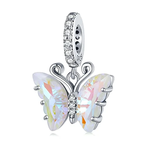 Oferta limitada: NINGAN Colgante Charm de plata esterlina 925 Brillante Charms de mariposa Collar de pulsera compatible para mujeres de 23.99 EUR a 17.48 EUR (ahorro 27%)