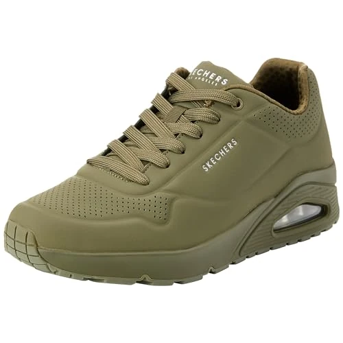 Skechers Uno Stand On Air Adidasy Mężczyźni, Olive Durabuck Mesh, 44 EU