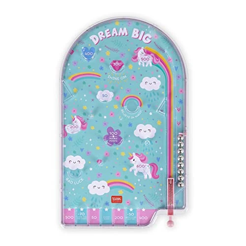 Limited-time offer: Legami - Mini Pinball, Portable Game, 17.8x29cm, Unicorn Theme, PBG0003 from 11.70 £ to 9.99 £ (save 15%)