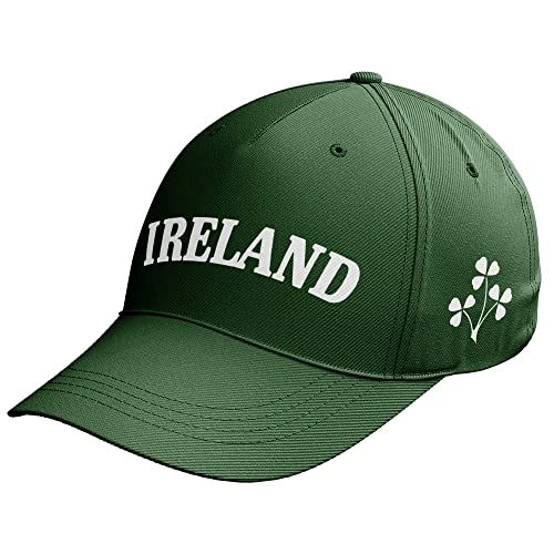 Zeitlich begrenztes Angebot: Purple Print House Shamrock Irland Cap Herren Baseballmütze Nations Rugby Fan Irish Football, Flaschengrün, Einheitsgröße von 28.24 € auf 28.24 € (0.00% Rabatt)