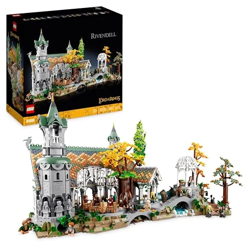 LEGO Icons The Lord of the Rings: Rivendell - Collectible LotR Display Set for Adults with 15 Unique Minifigures incl. Gandalf, Legolas, Aragorn & Frodo - 10316