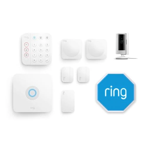 Offerta a tempo: Kit Ring Alarm M + videocamera interna (Indoor Camera 2ª gen) con sirena per esterno | Sistema per la sicurezza della tua casa, monitoraggio assistito opzionale - Allarme senza vincoli di lunga durata - 39% da 426.08 € a 259.99 €