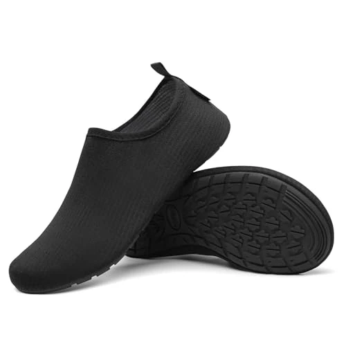 SAGUARO Water Shoes Summer Beach Shoes Summer Water Shoes for Men Women, Size 36-47, Liquorice, 9/10 UK