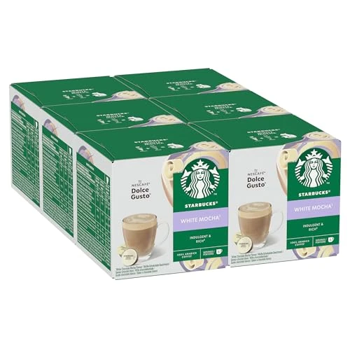 STARBUCKS White Mocha od Nescafé Dolce Gusto Kapsułki Kawy 6 x 12 (72 Kapsułki)