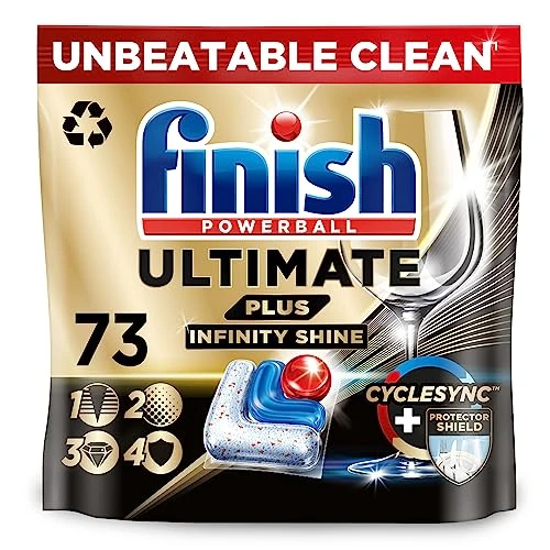 Offerta a tempo: Finish Ultimate Plus Infinity Shine Pastiglie per lavastoviglie sfuse |profumo: fresco | 73 pastiglie per lavastoviglie | per una pulizia eccellente e lucentezza a diamante - 0% da 16.85 € a 16.85 €