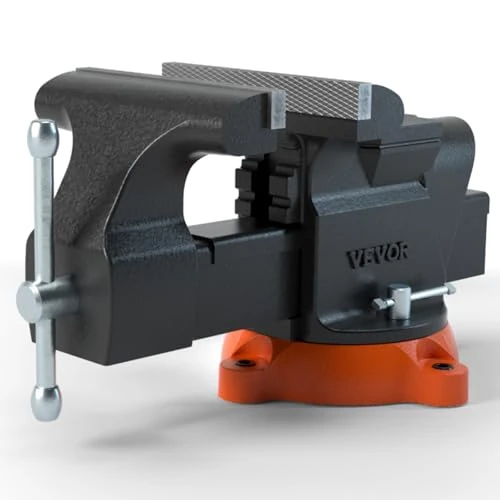 Limited-time offer: VEVOR 6-inch Jaw Width 5.9-inch Jaw Opening Heavy Duty Ductile Iron Workbench Vise with Anvil, Black from 50.90 £ to 50.90 £ (save 0.00%)