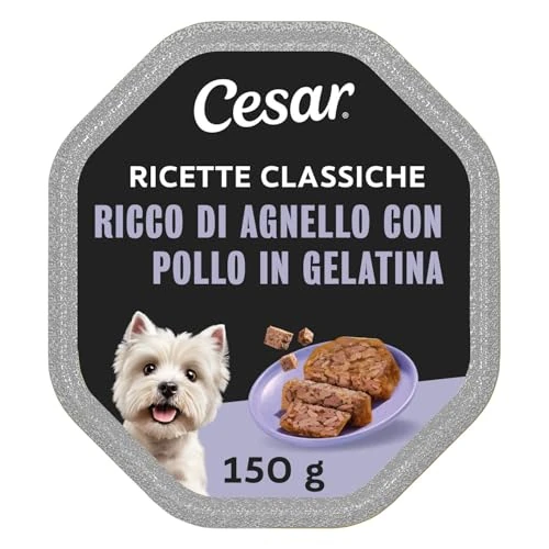 Tijdelijke aanbieding: Cesar Klassieke recepten natvoer voor honden met lam en kip, 1 schaal à 150 g van 9.41 € naar 9.41 € (0.00% korting)