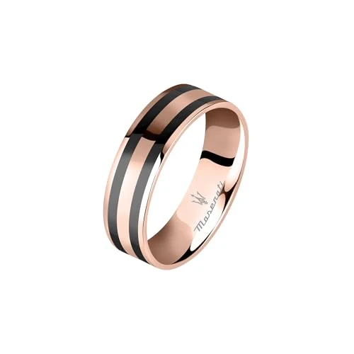 Offre limitee: Maserati Bague pour homme en Acier, Céramique,ip or rose - JM223ATZ24019 de 59.00 EUR a 50.44 EUR (economie 15%)