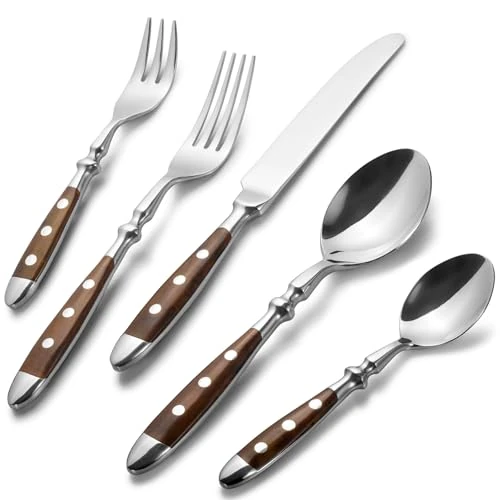 Alata 30-Piece Brown Berlin Silverware Set