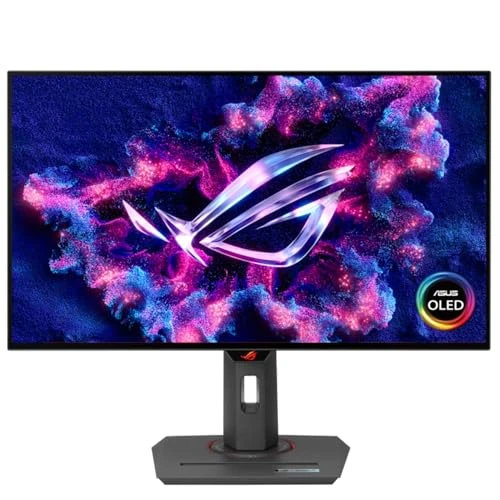 ASUS ROG Strix OLED XG27AQDPG, Monitor Gaming da 26,5" Quad HD QD-OLED (2560 x 1440), 0,03ms (GTG), 500Hz, Anti Sfarfallio, Compatibile G-SYNC, HDMI, DisplayPort, Hub USB, DisplayWidget Center, Nero