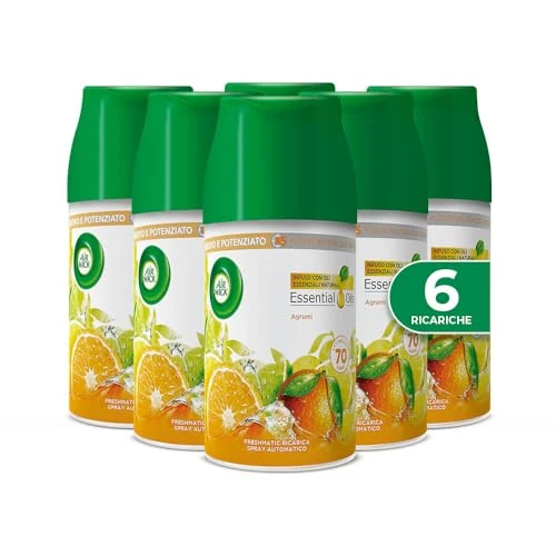 Offerta a tempo: Airwick Freshmatic Ricariche Agrumi, Profumatore per Ambiente, 250 ml, Confezione da 6 - 37% da 23.94 € a 14.99 €