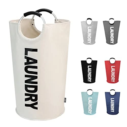 Offerta a tempo: DOKEHOM 90L Grande Sacca Portabiancheria, Cesto Biancheria Sporca, Beige - 26% da 26.99 € a 19.99 €
