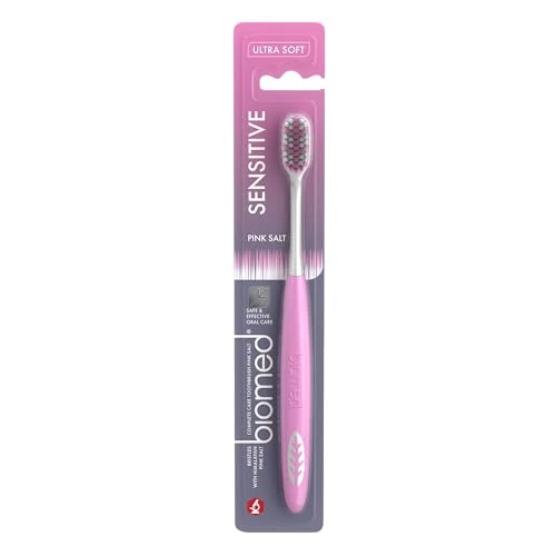 Offerta a tempo: Biomed Spazzolino da denti con sale rosa dell'Himalaya, rimuove efficacemente la placca dentale, punte con setole ultra sottili - 53% da 6.34 € a 3.00 €