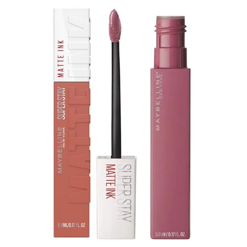 Offerta a tempo: Maybelline SuperStay Matte Ink 15 Lover + 65 Seductress, 2 Tinte Labbra - 6% da 19.98 € a 18.79 €
