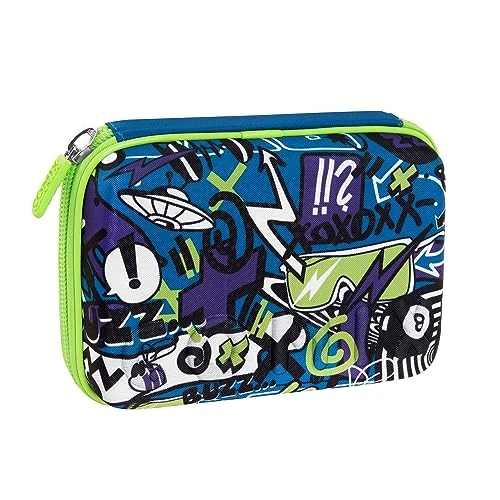 Offerta a tempo: COMIX BRIGHT - Astuccio Scuola, Astuccio Maxi Zip per Bambini e Ragazzi, con Set Cancelleria Incluso, Cover Metal Iridescente, Rigido con Maxi Logo e Tirazip in Metallo, 21 x 14,5H x 6,5 cm — 38% da 32,50 € a 20,00 €