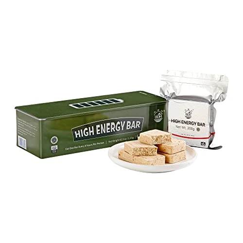 Offerta a tempo: Barre per razioni alimentari di emergenza, cibo di sopravvivenza con scatola di latta, 20 anni di durata di vita autonoma, linguette di sopravvivenza per campeggio all'aperto, tempesta di neve, kit di - 40% da 37.00 € a 22.14 €