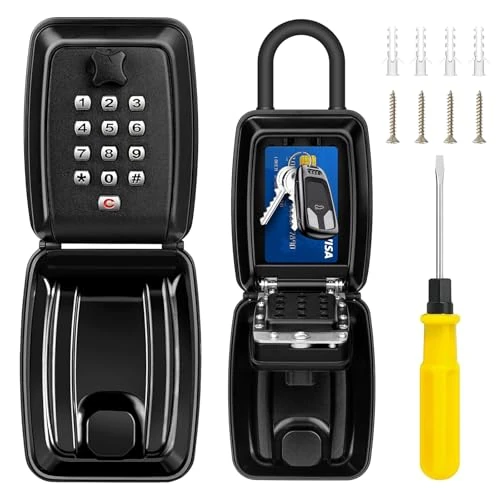 Offerta a tempo: ENONEO Cassaforte per Chiavi Grande Cassetta di Sicurezza per Chiavi Impermeabile Cassaforte Portachiavi con Codice 12 Cifre Cassetta Chiavi Combinazione per Casa Fabbrica Scuola Esterno - 0.00% da 32.99 € a 32.99 €