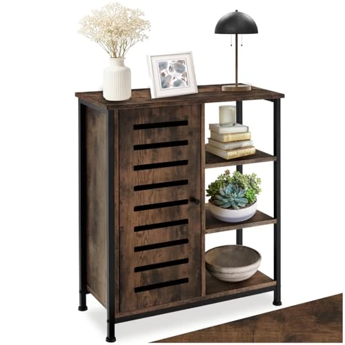 Oferta limitada: tectake® Aparador Estilo Industrial con Armario Dormitorio, Mueble Baño, Estanterias Almacenaje, Estanteria Baño - 71 x 32 x 82 cm Puerta a la Izquierda Madera Industrial Oscura, Rústica de 69.90 € a 69.90 € (ahorro 0.00%)