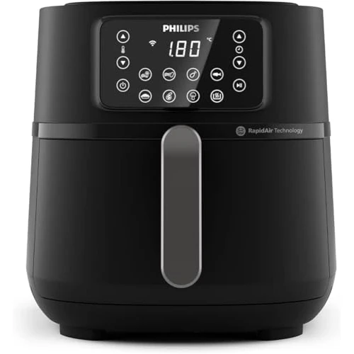 Philips Airfryer 5000 Series Connected - 16 Functions in 1, 7.2 L Capacity, Rapid Air Technology for Healthy Meals, Energy Saving, Easy to Clean (HD9285/90)