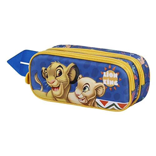 Disney Unisex 05655 3D Doppelfedermäppchen Nala, Blau, Einheitsgröße