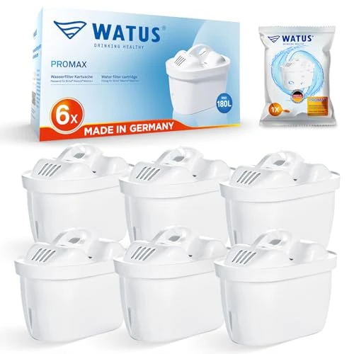 Limited offer: Water Filter Cartridges, for Brita Water Filter Cartridges, Brita Maxtra Pro, Maxtra Plus, Made in Germany, Reduces Lead, Chlorine, Heavy Metals and Limescale in Water (6) from 27.99 EUR to 19.71 EUR (save 30%)