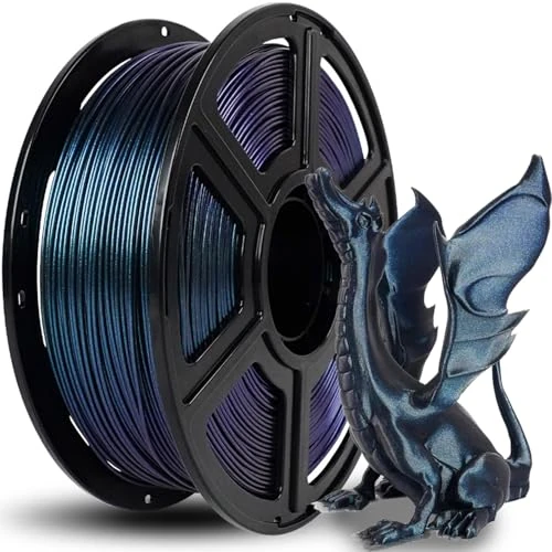 FLASHFORGE 3D Printer Filament, PLA Filament 1.75mm, 1KG Spool (2.2lbs), Dimensional Accuracy +/- 0.02mm for FDM 3D Printers, Better Tenacity & No Knotting (Burnt Titanium)