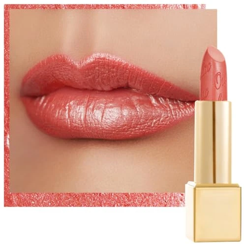 Offre limitée : OULAC Métallique Briller Rouge à lèvres Corail, Glitter 3D Longue Durée Haut Pigmenté, Formule Hydratante, Brillant à Lèvres Couvrant Toute la Surface, Vegan 4,3 g (06) de 7.32 € à 6.95 € (5% de remise)