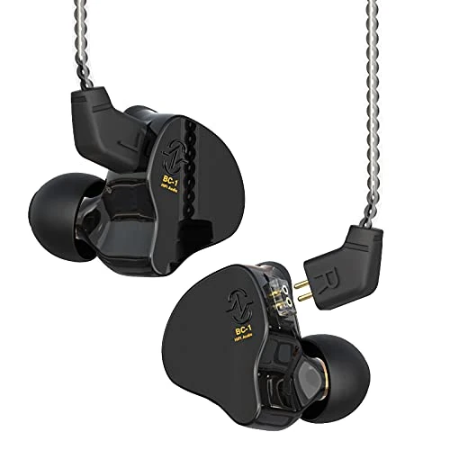 Oferta limitada: Yinyoo CCZ Melody In-Ear-Ear-Monitors Hybrid 1BA 1DD HiFi Auriculares con Cable, Deep Bass Lightweight In Ear Auriculares IEM para músico/Baterista/Bajista (Negro, sin micrófono) de 26.99 € a 26.99 € (ahorro 0.00%)