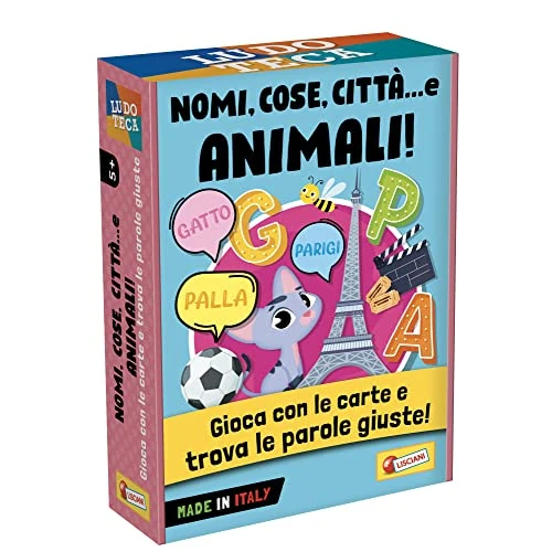 Liscianigiochi Ludoteca Le Carte dei Bambini Nomi, Cose, Citta e Animali, Multicolore, 100552