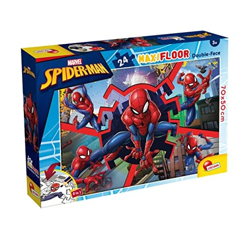 Offre limitée : Lisciani - MARVEL SPIDERMAN - Puzzle Double Face - 108 Pièces - 70x50 cm - Reconstruisez et Colorez les Scènes de Super-Héros - Favorise la Motricité Fine, la Créativité et l’Observation de 9.99 EUR à 7.99 EUR (remise 20%)