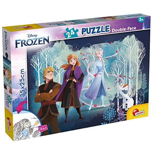 Zeitlich begrenztes Angebot: Lisciani - Disney Die Eiskönigin Geduldsspiel - Puzzle ab 3 Jahren - Double Face 2 in 1: Legespiel & Ausmalbild - 24 Teile - Format 25 x 35 cm - Lernspiel für kleine Frozen Fans und ELSA Freunde von 5.99 € auf 5.99 € (0.00% Ra