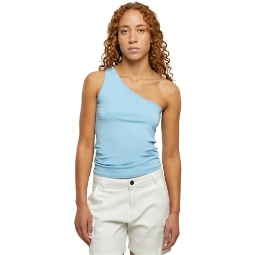 Offerta a tempo: Urban Classics Top Asymmetric da Donna Canottiera, Blu Baltico - 38% da 12.90 € a 7.99 €
