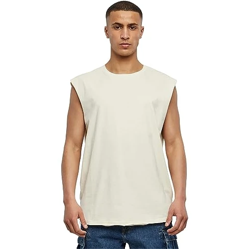 Oferta limitada: Urban Classics Camiseta sin Mangas para Hombre, sin Mangas, con Aspecto Desgastado, Tallas S-5XL, Arena Blanca., L de 14.90 € a 8.99 € (ahorro 40%)