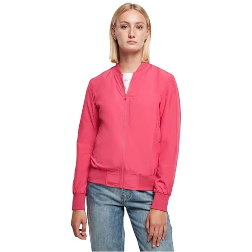 Urban Classics Ladies Light Bomber Jacket, Giacca, Donna, Rosa (Hibiskus Pink), 5XL