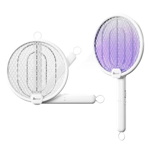 Limited-time offer: Buzzeap Electric Fly Swatter, Foldable 3 in 1 Electric Mosquito Swatter, Bug Mosquito Zapper with UV Light, 3 Layers Mesh Fly Zapper for Kitchen, Home, Garden and Outdoors from 18.99 GBP to 18.99 GBP (save 0%)