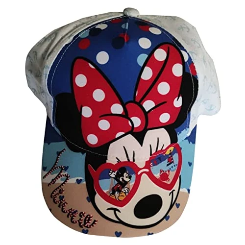 Oferta limitada: Gorra de Minnie Mouse y Mickey Mouse de Disney, gorra de playa y mar, rojo y blanco, para niños, Blanco, 54 cm de 17.95 € a 7.99 € (ahorro 55%)