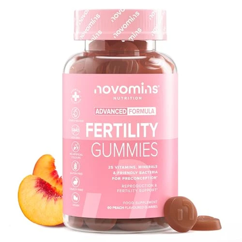 Vruchtbaarheidsgummies - Vruchtbaarheidssupplementen voor vrouwen die proberen zwanger te worden - 25 essentiële vitamines en mineralen - veganistisch - glutenvrij - Novomins